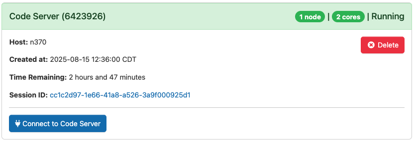 Code Server Connect