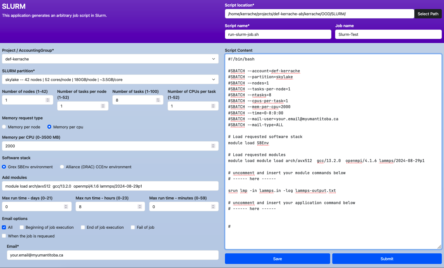 JobComposer Parameters