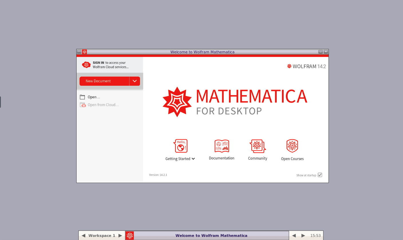 Mathematica Application