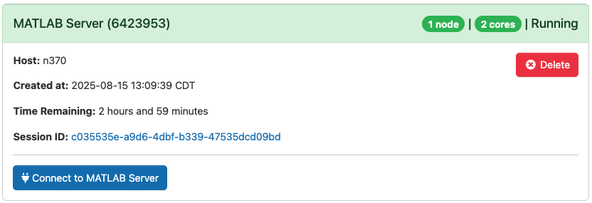 Matlab Server Connect