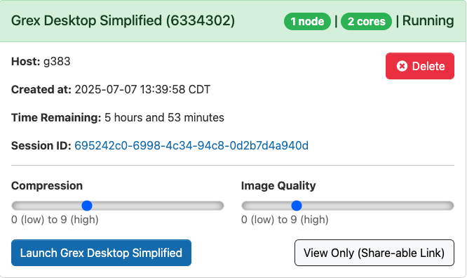Grex Desktop Simplified Queued